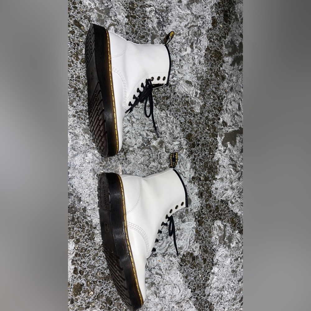 White doc Martin combat boots. - Picture 3 of 5
